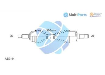 Aks Komple Ön Sağ FORD ORJINAL 2M343B436EB  2M343B436EB 1328094 1332806 3M353B436AA MD242560X MD24-25-60X