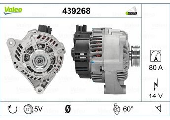 Alternatör  VALEO 439268  