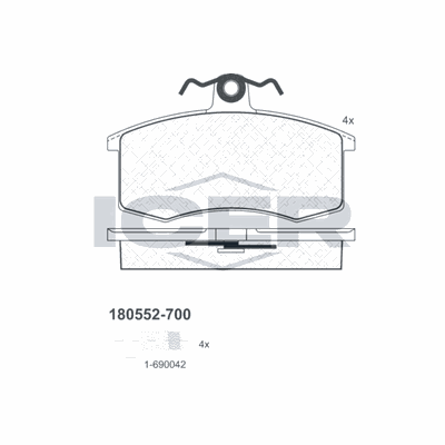 Fren Disk Balata Ön Lada Granta (2013->)  OTOZONE FDO0002-R