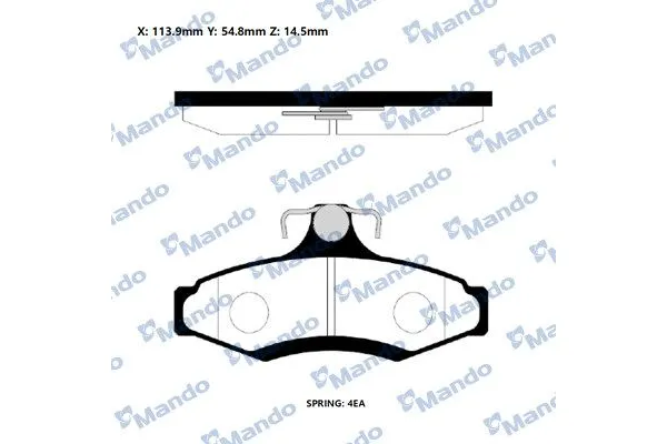 Fren Disk Balata Arka Daewoo Nubira Limousine (1997->)  MANDO RMPD11NS