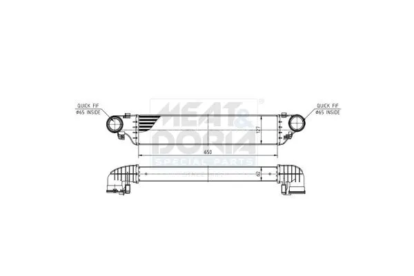 Turbo Radyatörü  Mercedes CLC -Serisi (BM 203)(04.2008->)  ASPART 6TRA1008