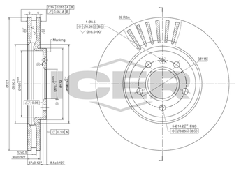 Fren Disk Ayna Ön Sağ ve Sol BRAXIS AE0870  13502826 569092 13586854 569077 5 69 092 5 69 077
