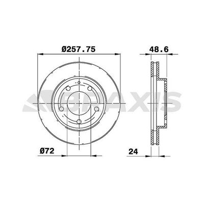 Fren Disk Ayna Ön Sağ ve Sol Mazda Premacy (CP)(03.1999->)  BRAXIS AE0215