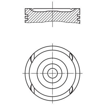 Piston (86.00MM-0.50)  MAHLE 011 79 01