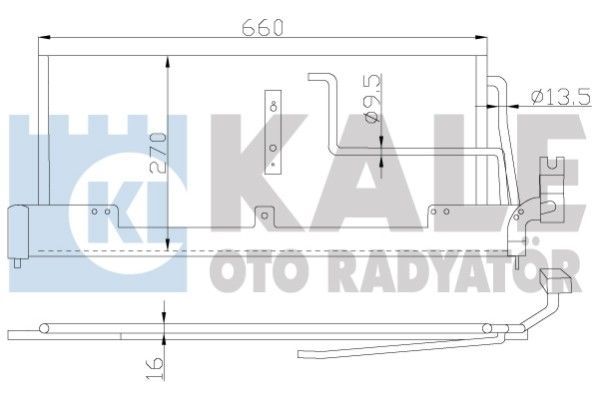 Klima Radyatörü  Opel Combo (Corsa B)(1993->)  KALE 388800