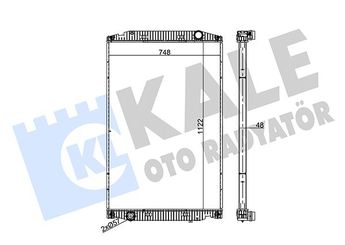 Su Radyatörü  KALE 349490  7420775792 7485013126 748501312 7485020213 7485020215 41214447 5802776647