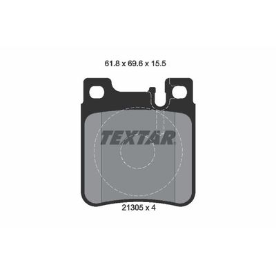 Fren Disk Balata Arka Chrysler Crossfire (2003->)  TEXTAR 2130501