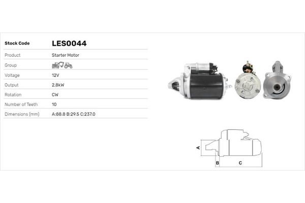 Marş Dinamosu  LUCAS ELEKTRIK LES0044