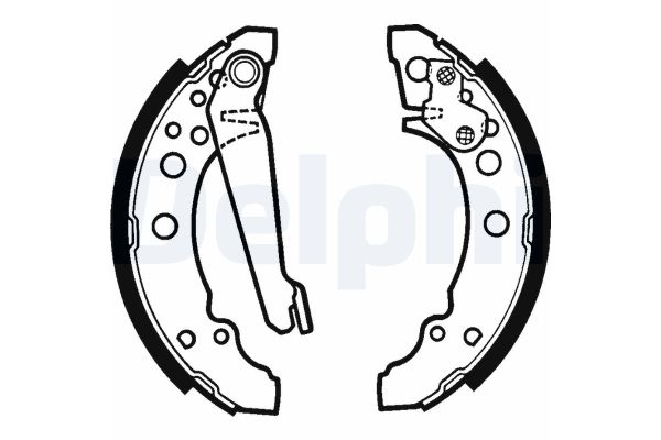 Fren Pabuçlu Balata Arka Volkswagen Scirocco II (533)(04.1981->1992)  DELPHI LS1276