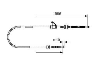 El Fren Teli Arka Sol BOSCH 1 987 482 068  1987482068 MR128203