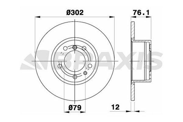 Fren Disk Ayna Ön Sağ ve Sol BRAXIS AD1019