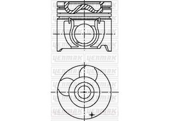 Piston (91.00MM-STD)  YENMAK 39-03537-000  39-03537-000