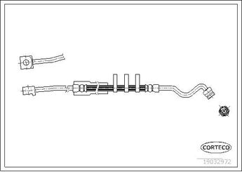 Fren Hortumu Ön Sol CORTECO 19032972  19032972 3418829 F37A2B557CB