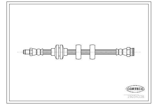 Fren Hortumu Ön Sağ veya Sol Fiat Doblo (223) Cargo/Combi (08.2005->)  CAVO C901 030A