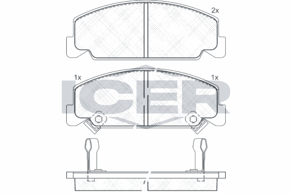 Fren Disk Balata Ön Hyundai Accent (X3)(1998->)  VALEO 672452