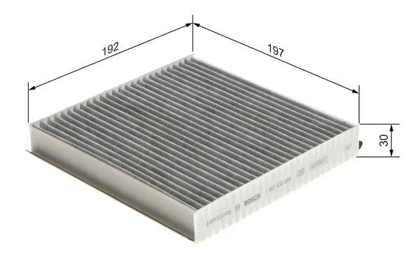 Polen Filtresi  Jaguar XF (01.2008->)  BOSCH 1 987 432 568