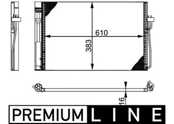 Klima Radyatörü  MAHLE AC 345 000P  64538381362 62118361362 62118364006 64508361362 64508381362 64509122827 64538831362 8381362 8 381 362 8361362 8831362 9122827 9 122 827
