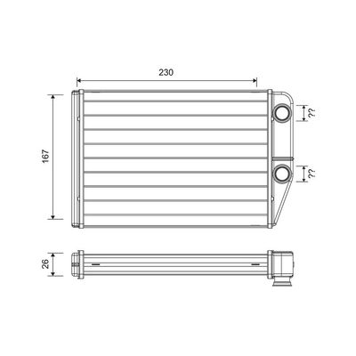 Kalorifer Radyatörü  Fiat Ducato Maxi Kamyonet 35 (09.2006->)  VALEO 811514