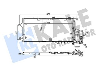 Klima Radyatörü  KALE 342895  13106020 13106021 1850093 1850 093 93177423