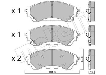 Fren Disk Balata Ön MGA 55904  EB3C2001AA 2229885 2298617 EB3C2001AB EB3C2M001AA EB3Z2001B JB3C2001AB JB3C2001AC JB3C2001B MB3C2001BC MB3C-2001-BC