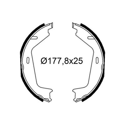 Fren Pabuçlu Balata Arka Volvo XC90 (07.2002->)  VALEO 564254