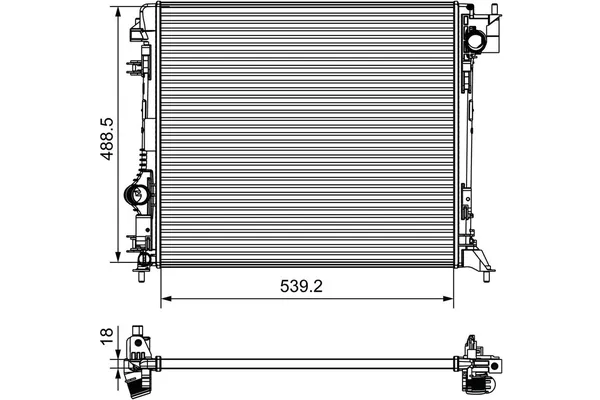 Su Radyatörü  Hyundai i20 (BC3)(08.2020->)  VALEO 735625