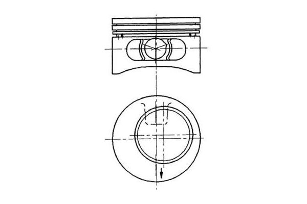 Piston (86.00MM-STD)  KOLBENSCHMIDT 92123600