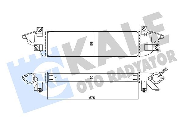 Turbo Radyatörü  Mitsubishi L200 (KK0/KL0)(2015->)  KALE 355670