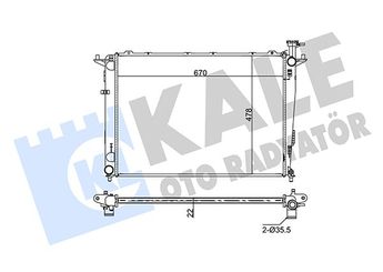 Su Radyatörü  ORİS BOP105022  253102P500 25310-2P500