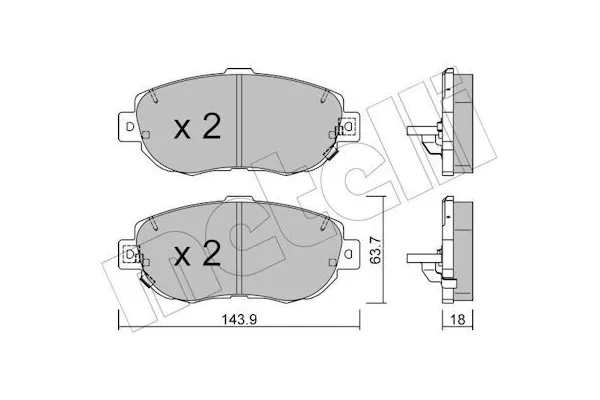 Fren Disk Balata Ön Lexus IS 200 (GXE10)(12.1998->)  FROW 551.1101.050