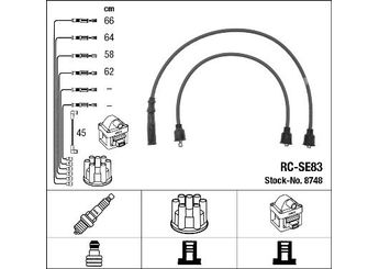 Buji Kablosu  NGK 8748  3370060A20 33700-60A20 3370063810 33700-63810 3370083020 33700-83020