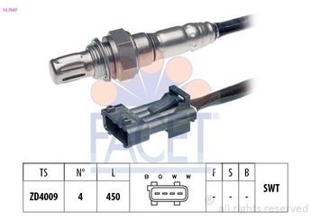 Oksijen (Lambda) Sensörü  FACET 10.7697  12788129 12 788 129