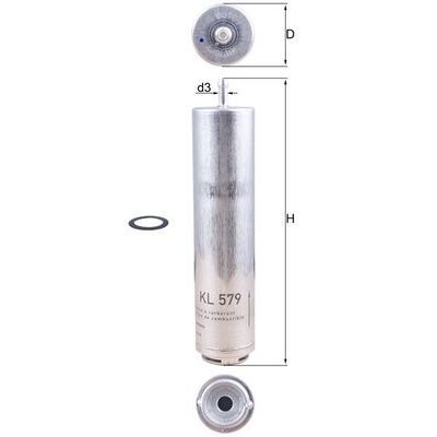 Yakıt Filtresi  BMW 3 Serisi Touring (E91)(2005->)  MAHLE KL 579D