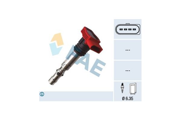 Ateşleme Bobini  Audi A6 Sedan (4B2)(06.2001->)  FITPART FIT12005051W