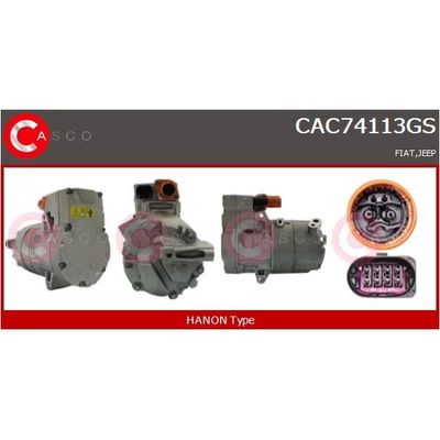 Klima Kompresörü  Fiat 500 e (332)(2020->)  FIAT ORJINAL 52113751