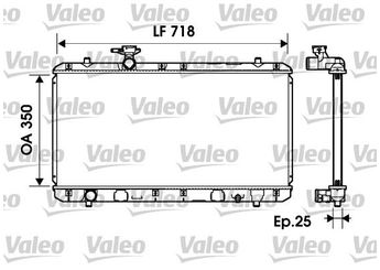Su Radyatörü  VALEO 734164  16400 54610 1770054G00 17700-54G00
