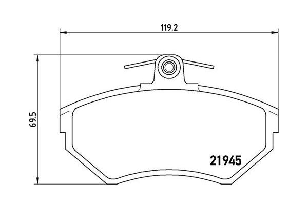 Fren Disk Balata Ön Audi A4 Avant (B5)(11.1994->)  MAGNETI MARELLI 363700485042