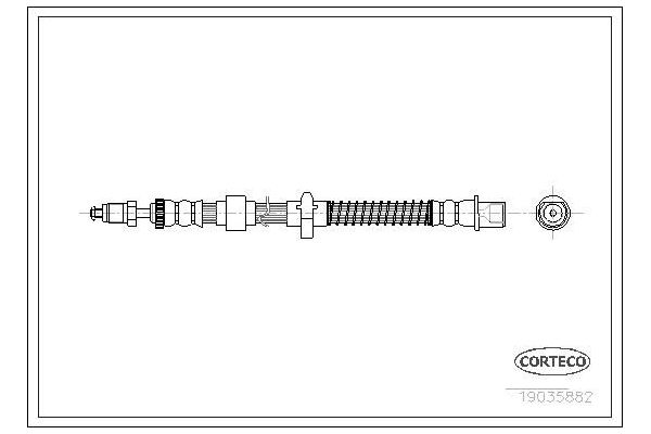 Fren Hortumu Arka Sol Citroen C5 4 Kapı (04.2008->)  PSA ORJINAL 4806K2