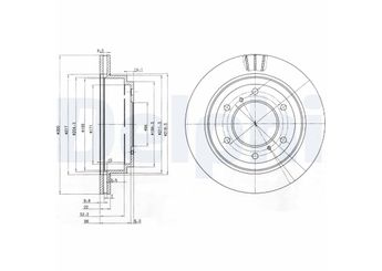 Fren Disk Ayna Arka Sağ ve Sol DELPHI BG3813  MR418067