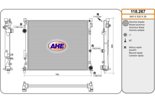 Su Radyatörü  RADISEN RR 62227