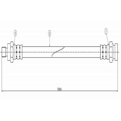 Fren Hortumu Arka Sağ veya Sol CAVO C800 249A