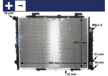 Su Radyatörü  MAHLE CR 2204001S  MB660596 2105000803 2105002703 2105002803 2105002903 2105003003 2105007103 A2105000803 A 210 500 08 03 A2105002703 A 210 500 27 03 A2105002803 A 210 500 28 03 A2105002903 A 210 500 29 03 A2105003003 A 210 500 30 03 A2105007103 A 210 500 71 03