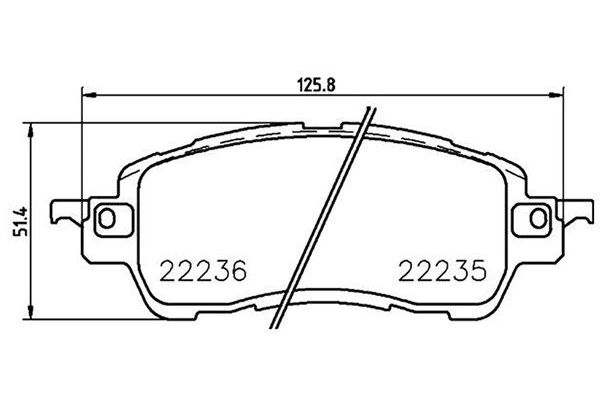 Fren Disk Balata Ön Mazda 2 Sedan (DJ)(11.2014->)  MAGNETI MARELLI 363700449055