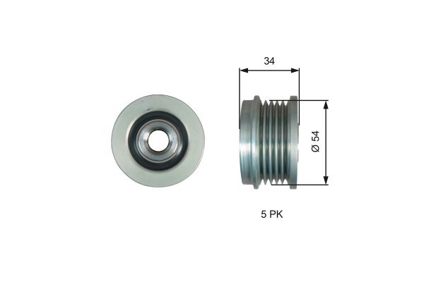 Alternatör Kasnağı  Opel Meriva B (03.2010->)  GATES OAP7220