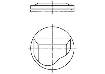 Piston (86.50MM-STD)  MAHLE 082 42 02  11251262005 11 25 1 262 005 11251267298 11 25 1 267 298 1262005 1267298