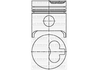 Piston (97.80MM-0.80)  YENMAK 31-03876-080  95616824 956 168 24 62668 062668 62814 062814 62898 062898