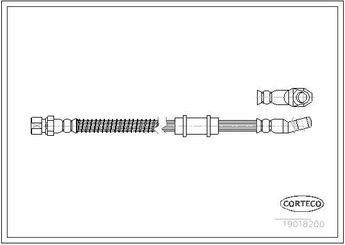 Fren Hortumu Ön Sağ veya Sol MGA 51492  21213506060