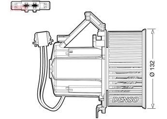 Kalorifer Motoru  DENSO DEA02009  DEA02009 8K1820021A 8K1820021B 8K1820021C