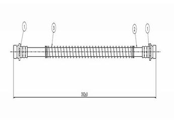 Fren Hortumu Ön Sağ veya Sol CAVO C800 413A  NTC7670