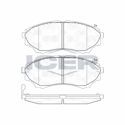 Fren Disk Balata Ön Ford Ranger (ES)(2009->)  HATTAT 3032410H